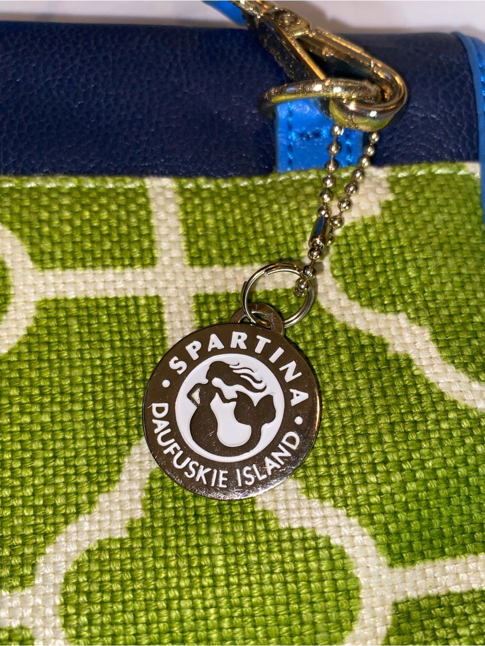 Spartina 449 Blue and Green Crossbody with Coin Pouch - Picture 5 of 14